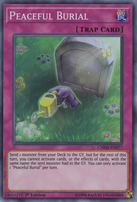 Peaceful Burial [CHIM-EN077] Super Rare Yu-Gi-Oh!