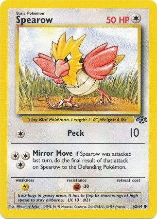 Spearow (62/64) [Jungle Unlimited] Pokémon