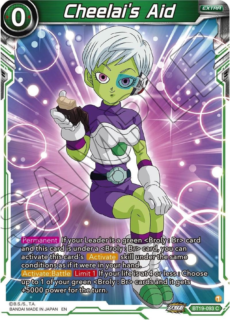 Cheelai's Aid (BT19-093) [Fighter's Ambition] Dragon Ball Super