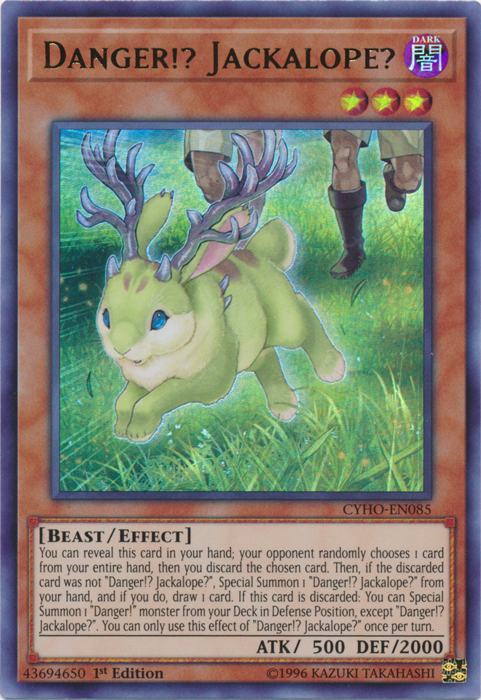 Danger!? Jackalope? [CYHO-EN085] Ultra Rare Yu-Gi-Oh!