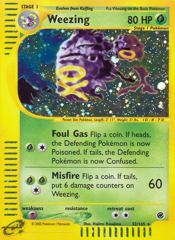 Weezing (32/165) [Expedition: Base Set] Pokémon