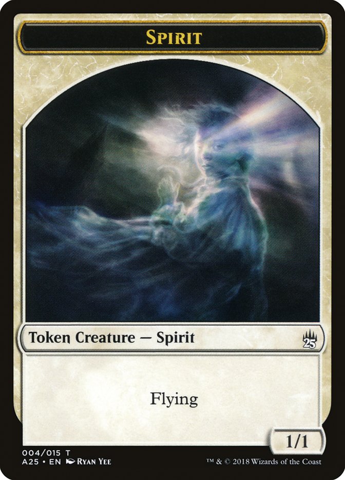 Spirit Token (004/015) [Masters 25 Tokens] Magic: The Gathering