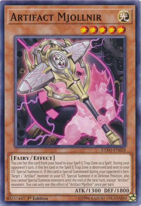 Artifact Mjollnir [EXFO-EN028] Common Yu-Gi-Oh!