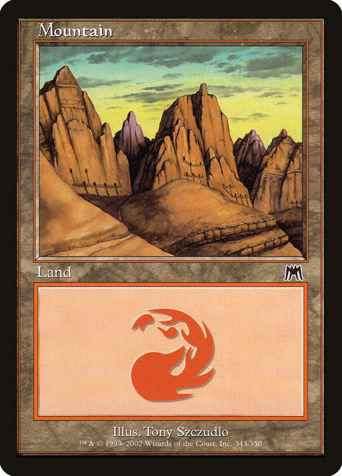 Mountain (343) [Onslaught] Magic: The Gathering