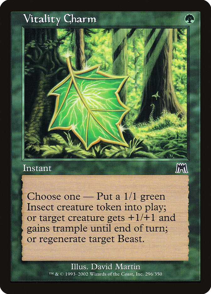 Vitality Charm [Onslaught] Magic: The Gathering