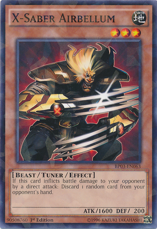 X-Saber Airbellum [BP03-EN063] Shatterfoil Rare Yu-Gi-Oh!