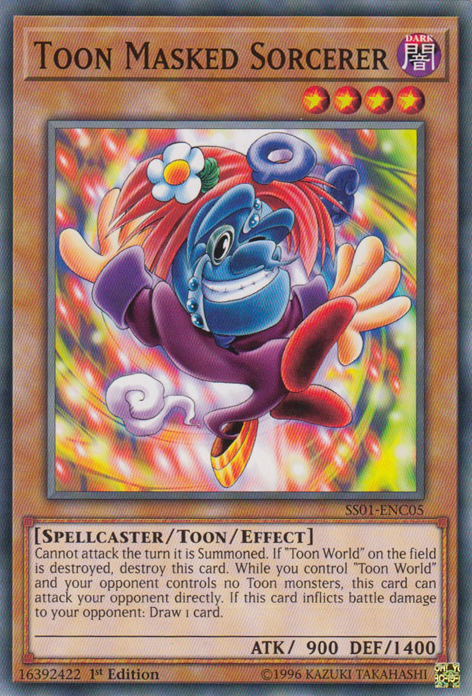 Toon Masked Sorcerer [SS01-ENC05] Common Yu-Gi-Oh!