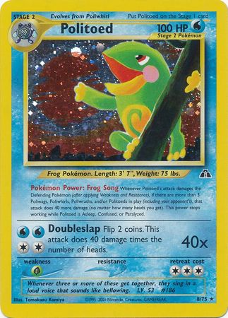 Politoed (8/75) [Neo Discovery Unlimited] Pokémon