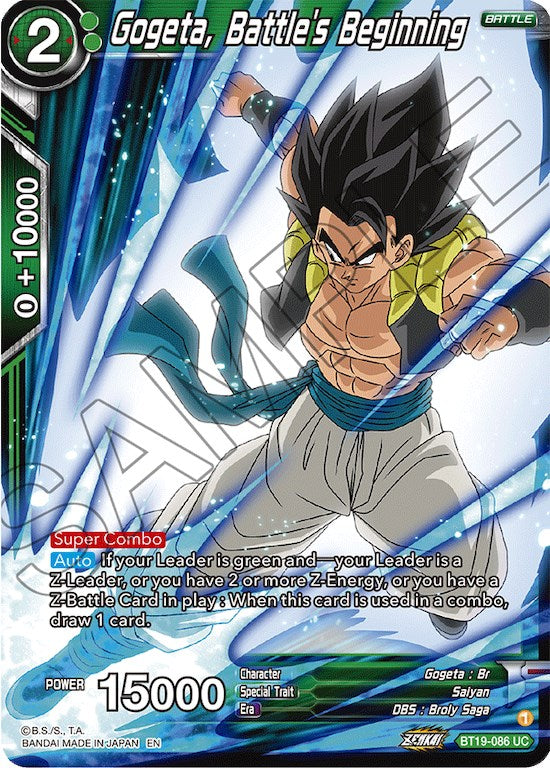 Gogeta, Battle's Beginning (BT19-086) [Fighter's Ambition] Dragon Ball Super