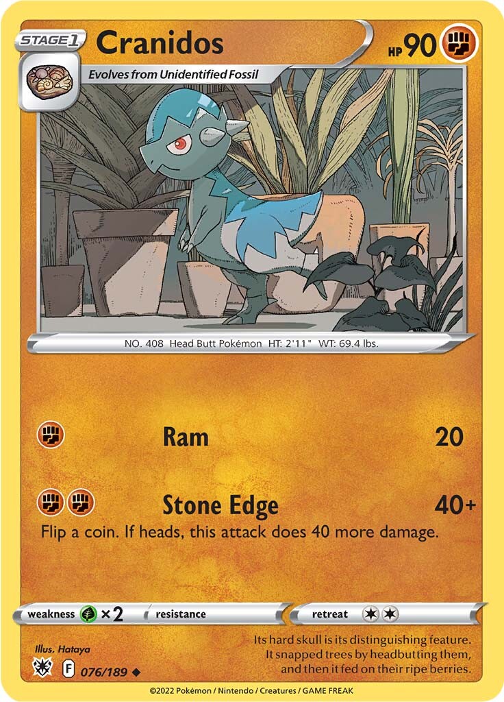 Cranidos (076/189) [Sword & Shield: Astral Radiance] Pokémon