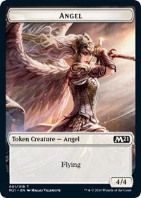 Angel // Demon Double-Sided Token [Core Set 2021 Tokens] Magic: The Gathering