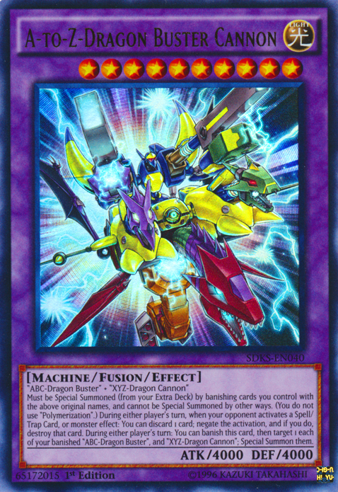 A-to-Z-Dragon Buster Cannon [SDKS-EN040] Ultra Rare Yu-Gi-Oh!