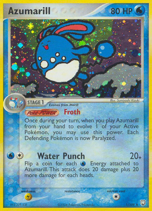 Azumarill (1/109) [EX: Team Rocket Returns] Pokémon