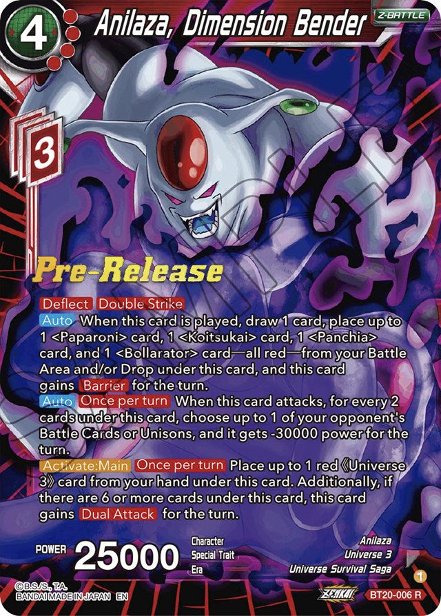 Anilaza, Dimension Bender (BT20-006) [Power Absorbed Prerelease Promos] Dragon Ball Super