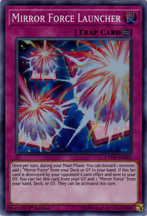 Mirror Force Launcher [CYHO-EN069] Super Rare Yu-Gi-Oh!