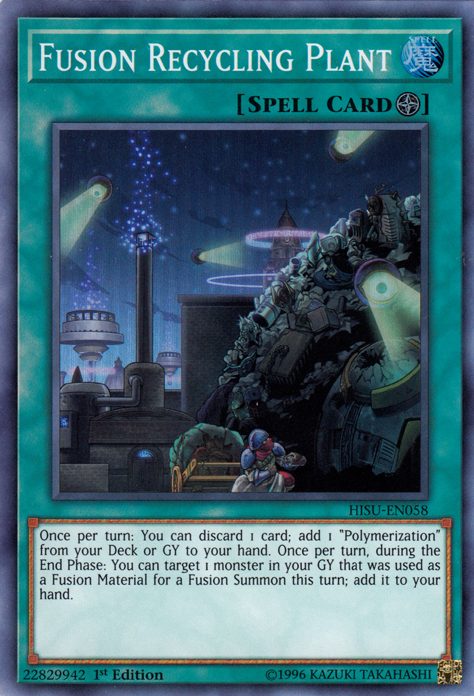 Fusion Recycling Plant [HISU-EN058] Super Rare Yu-Gi-Oh!