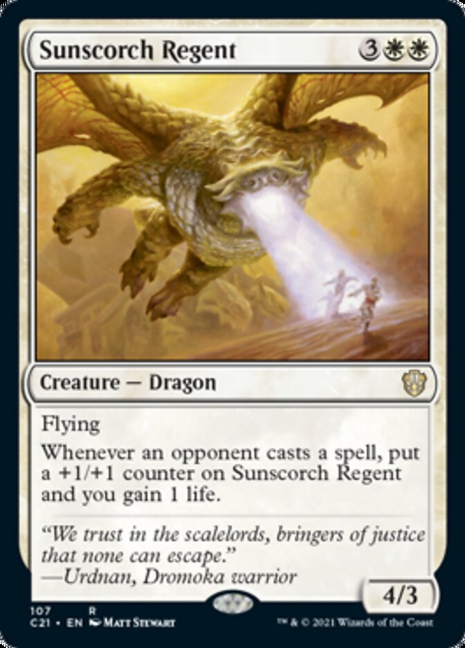 Sunscorch Regent [Commander 2021] Magic: The Gathering