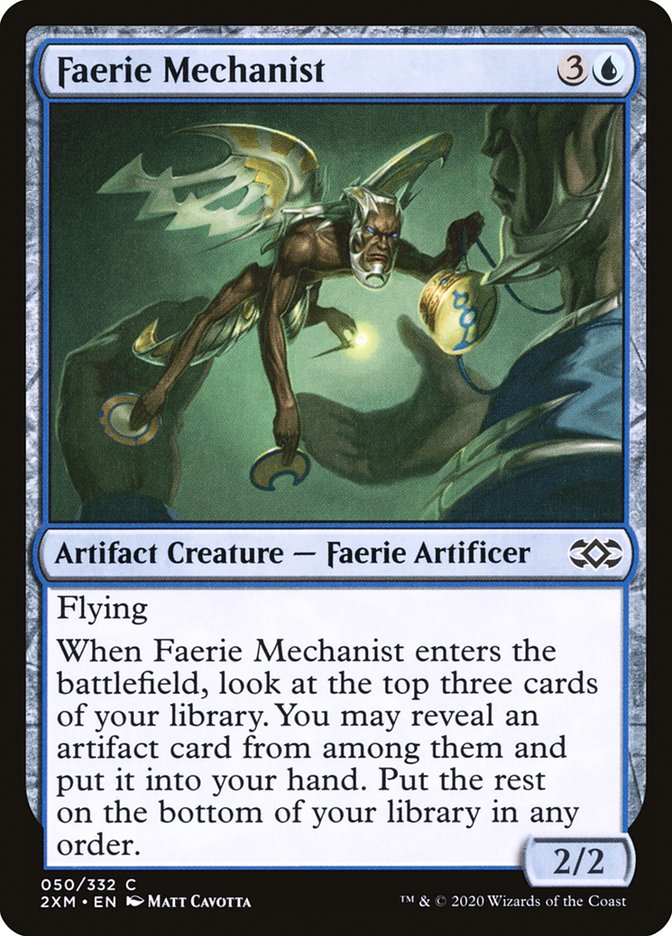 Faerie Mechanist [Double Masters] Magic: The Gathering