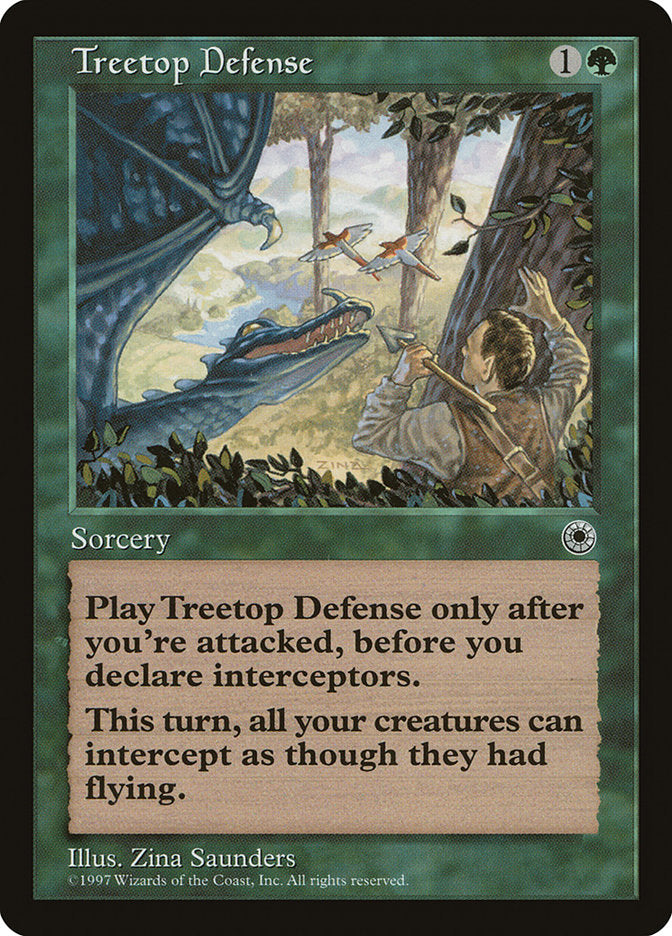 Treetop Defense [Portal] Magic: The Gathering