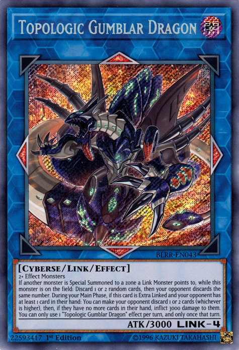 Topologic Gumblar Dragon [BLRR-EN043] Secret Rare Yu-Gi-Oh!