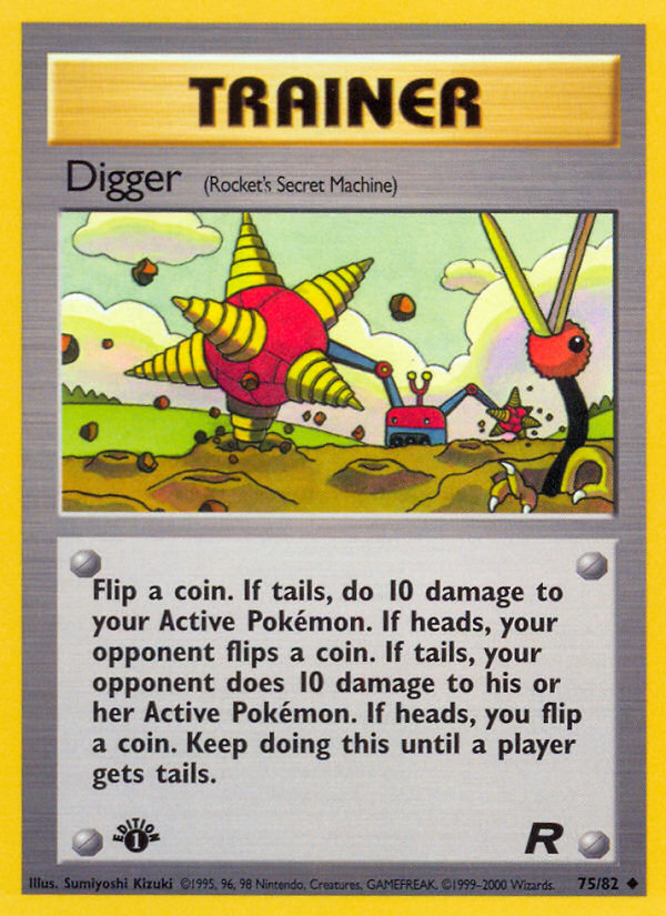 Digger (75/82) [Team Rocket 1st Edition] Pokémon