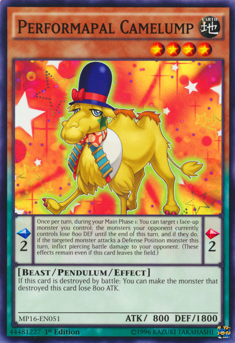 Performapal Camelump [MP16-EN051] Common Yu-Gi-Oh!