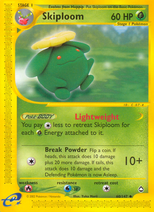 Skiploom (60/147) [Aquapolis] Pokémon