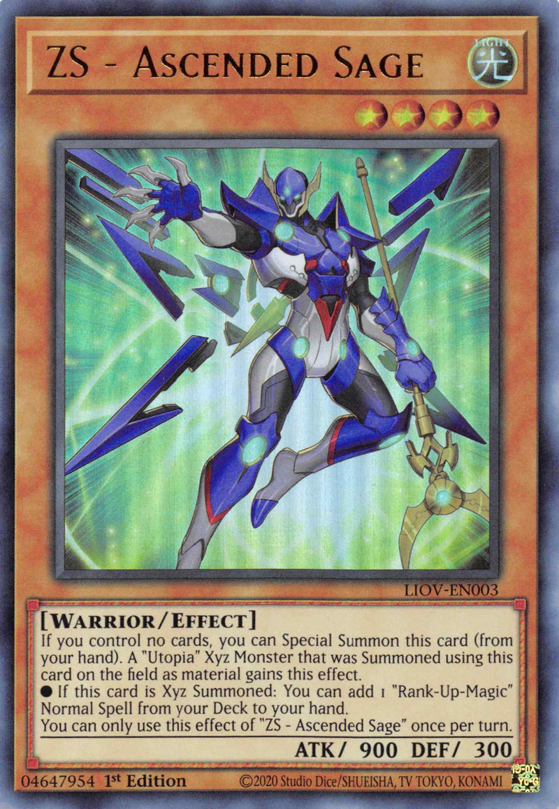 ZS - Ascended Sage [LIOV-EN003] Ultra Rare Yu-Gi-Oh!