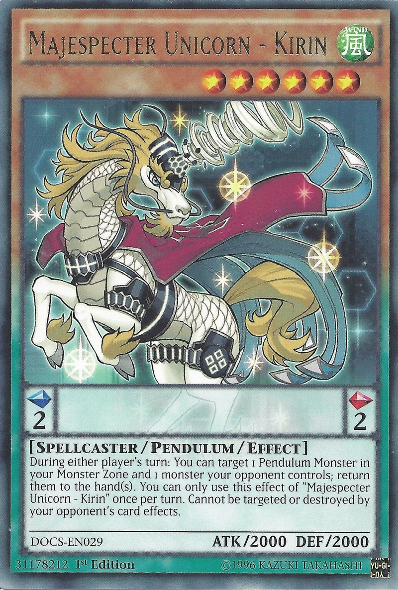 Majespecter Unicorn - Kirin [DOCS-EN029] Rare Yu-Gi-Oh!