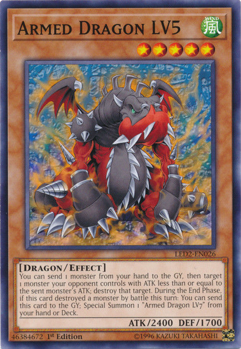 Armed Dragon LV5 [LED2-EN026] Common Yu-Gi-Oh!