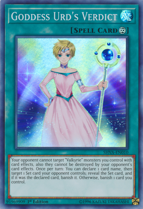 Goddess Urd's Verdict [SHVA-EN010] Super Rare Yu-Gi-Oh!