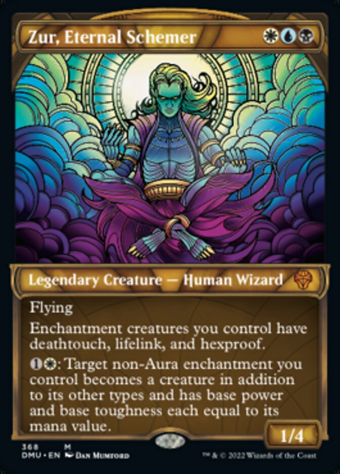 Zur, Eternal Schemer (Showcase Textured) [Dominaria United] Magic: The Gathering