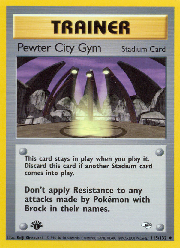 Pewter City Gym (115/132) [Gym Heroes 1st Edition] Pokémon