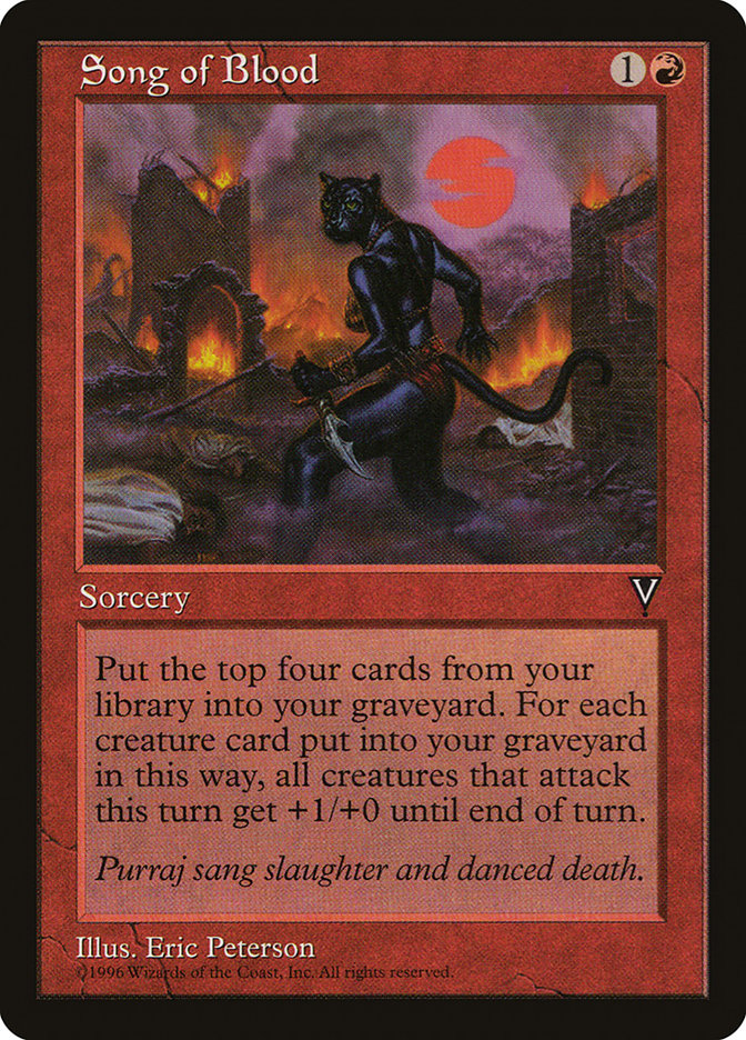 Song of Blood [Visions] Magic: The Gathering