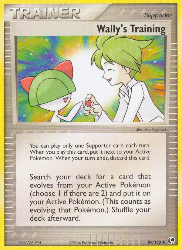 Wally's Training (89/100) [EX: Sandstorm] Pokémon