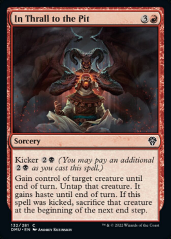 In Thrall to the Pit [Dominaria United] Magic: The Gathering